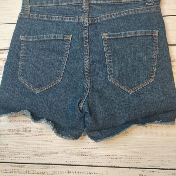 Streetwear Society Hight Rise Cut off Jean Shorts - Picture 8 of 11